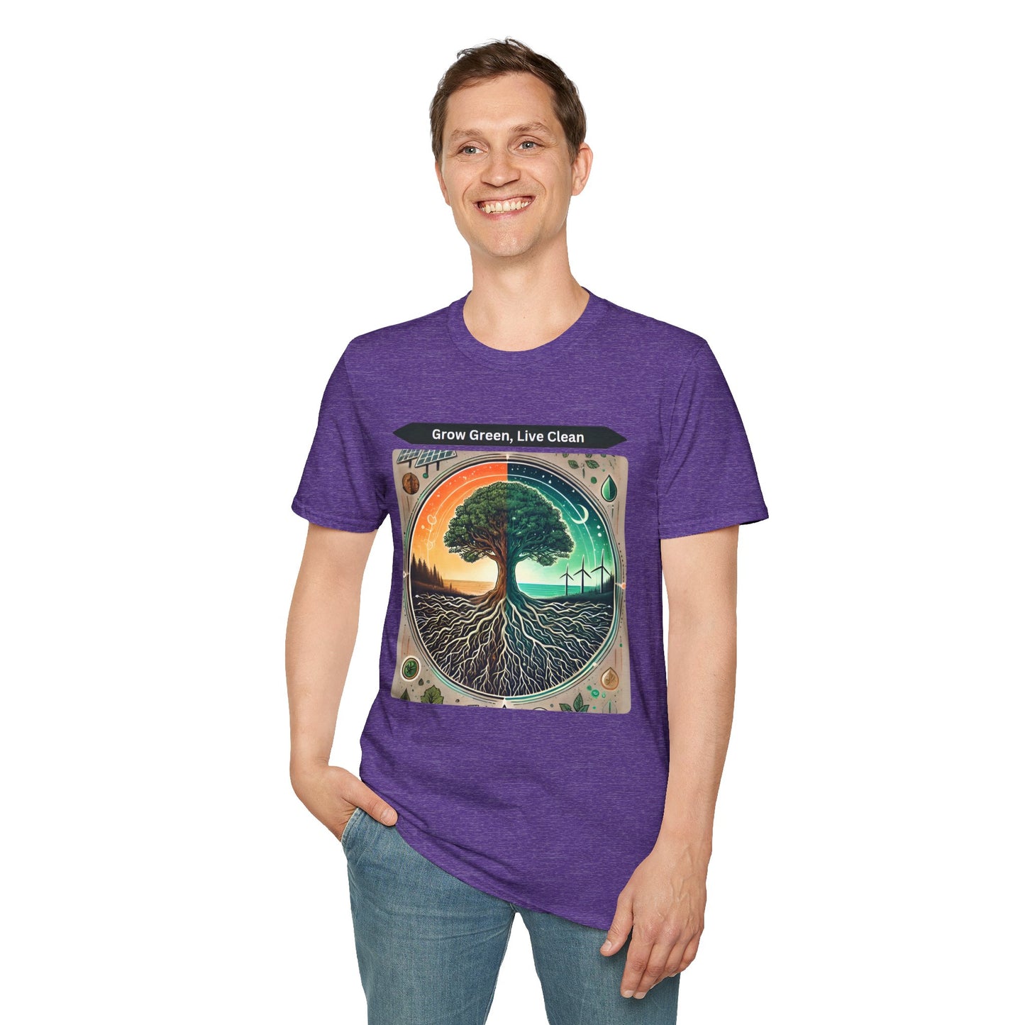 Trendy Unisex Graphic T-Shirt- Nature-Inspired Design