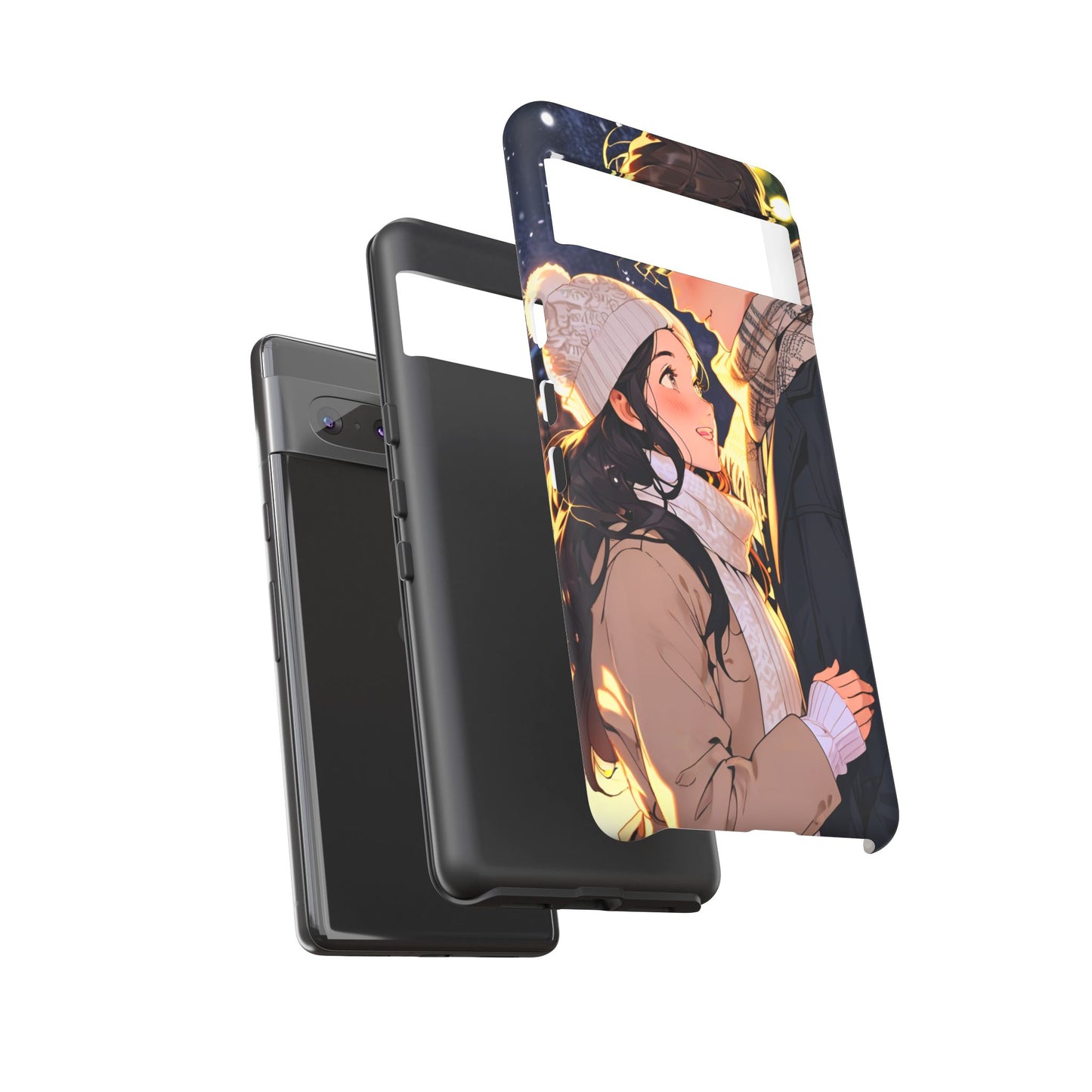 Trendy Custom Couple Phone Cover ( Tough Cases )