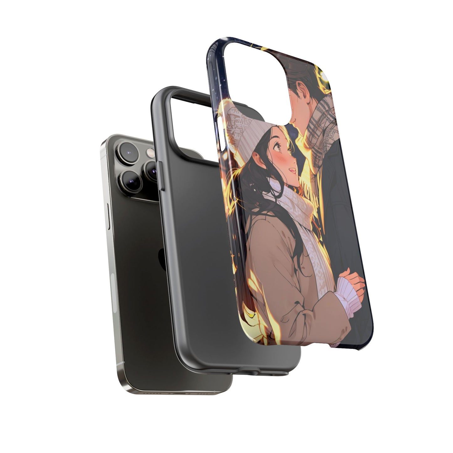 Trendy Custom Couple Phone Cover ( Tough Cases )