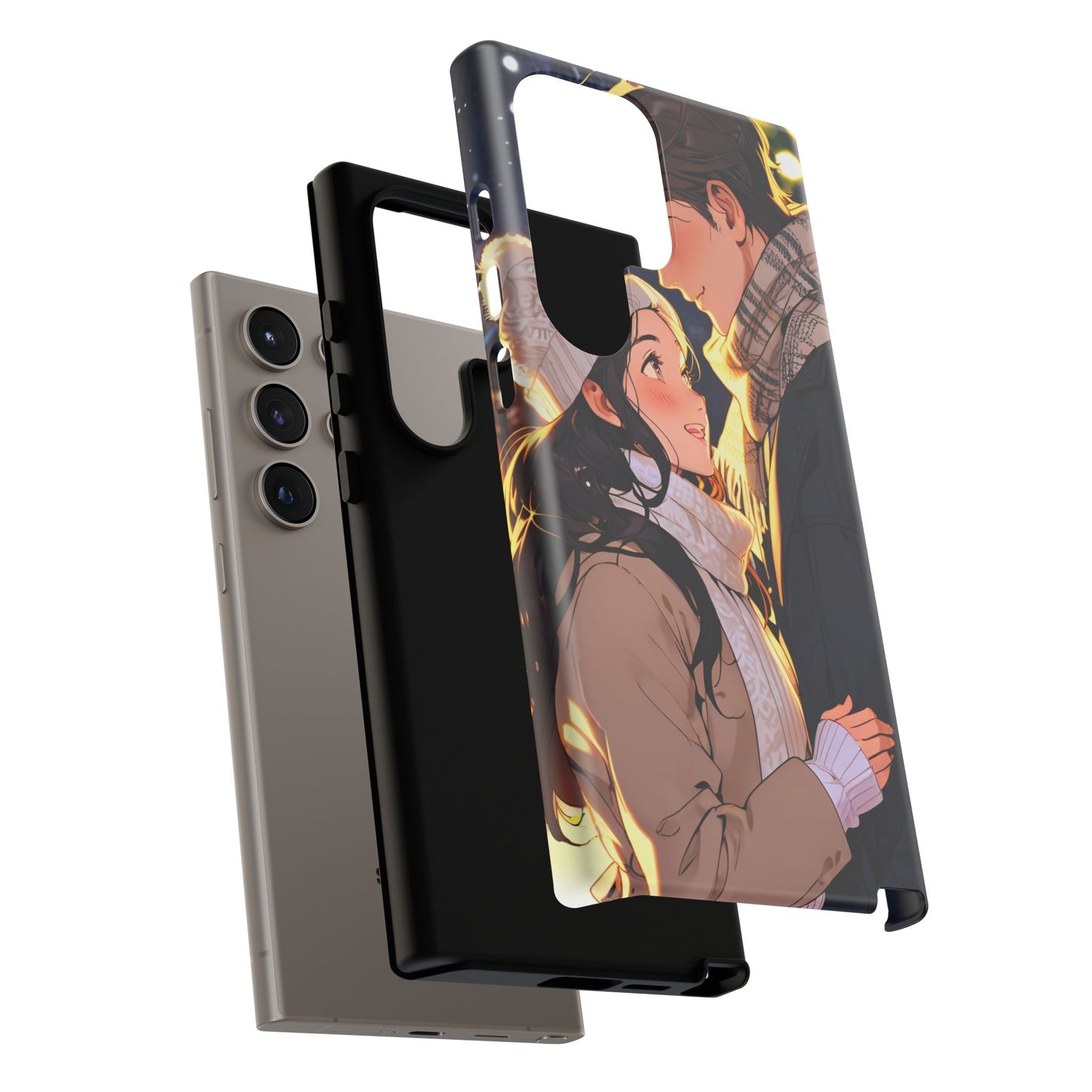 Trendy Custom Couple Phone Cover ( Tough Cases )