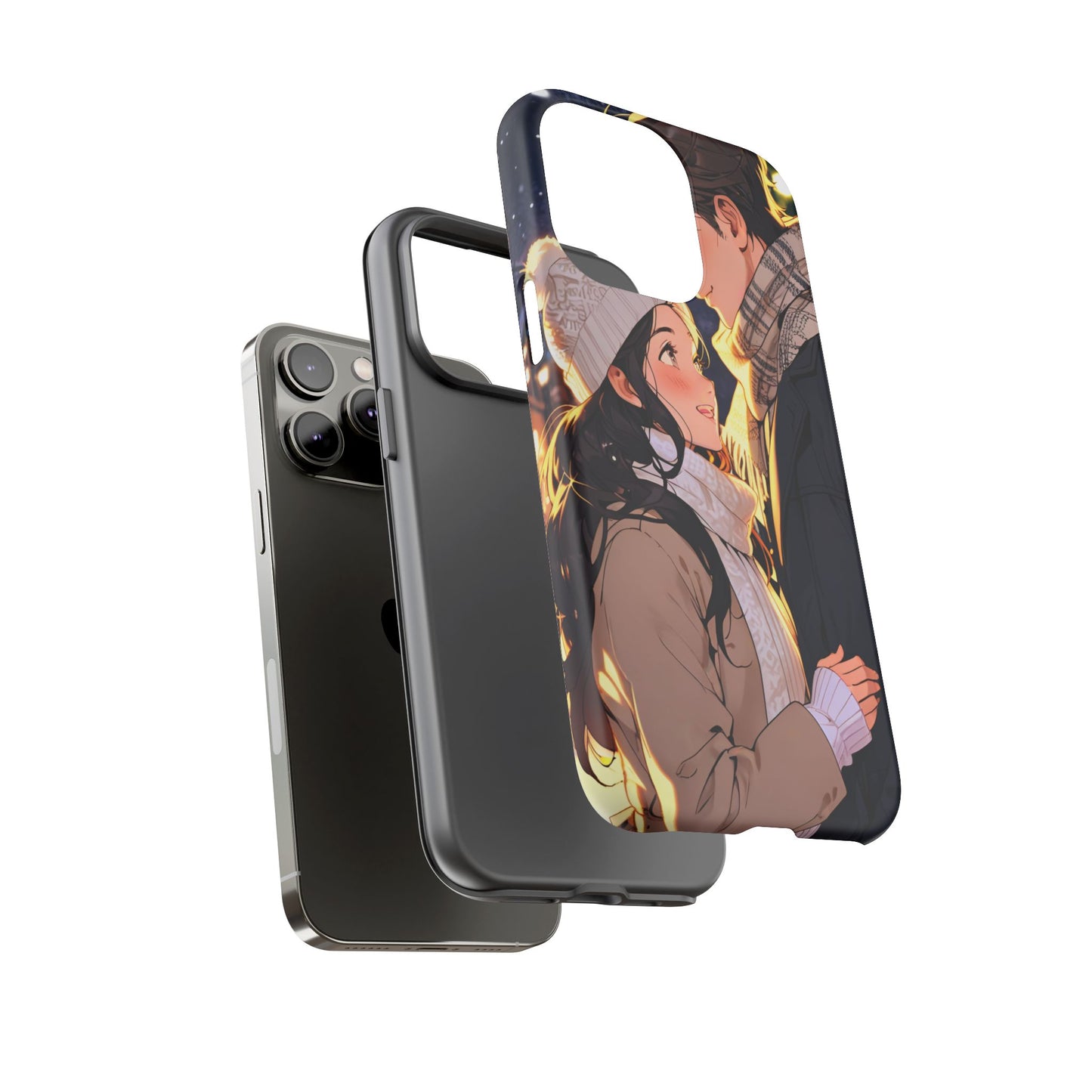 Trendy Custom Couple Phone Cover ( Tough Cases )