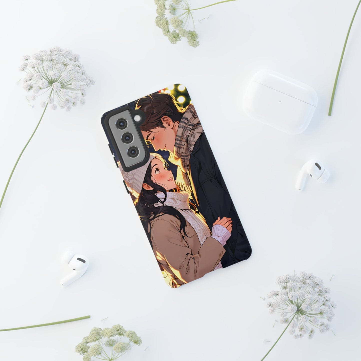 Trendy Custom Couple Phone Cover ( Tough Cases )