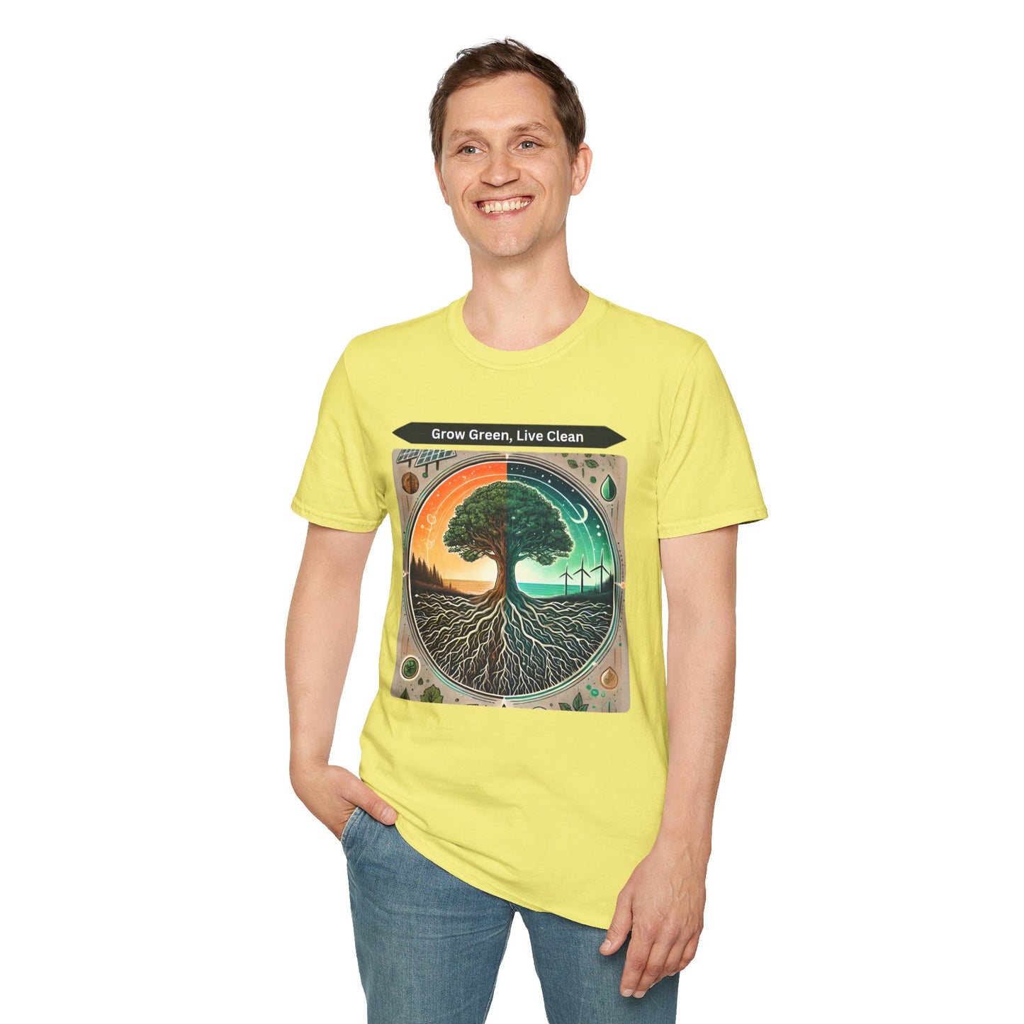 Trendy Unisex Graphic T-Shirt- Nature-Inspired Design