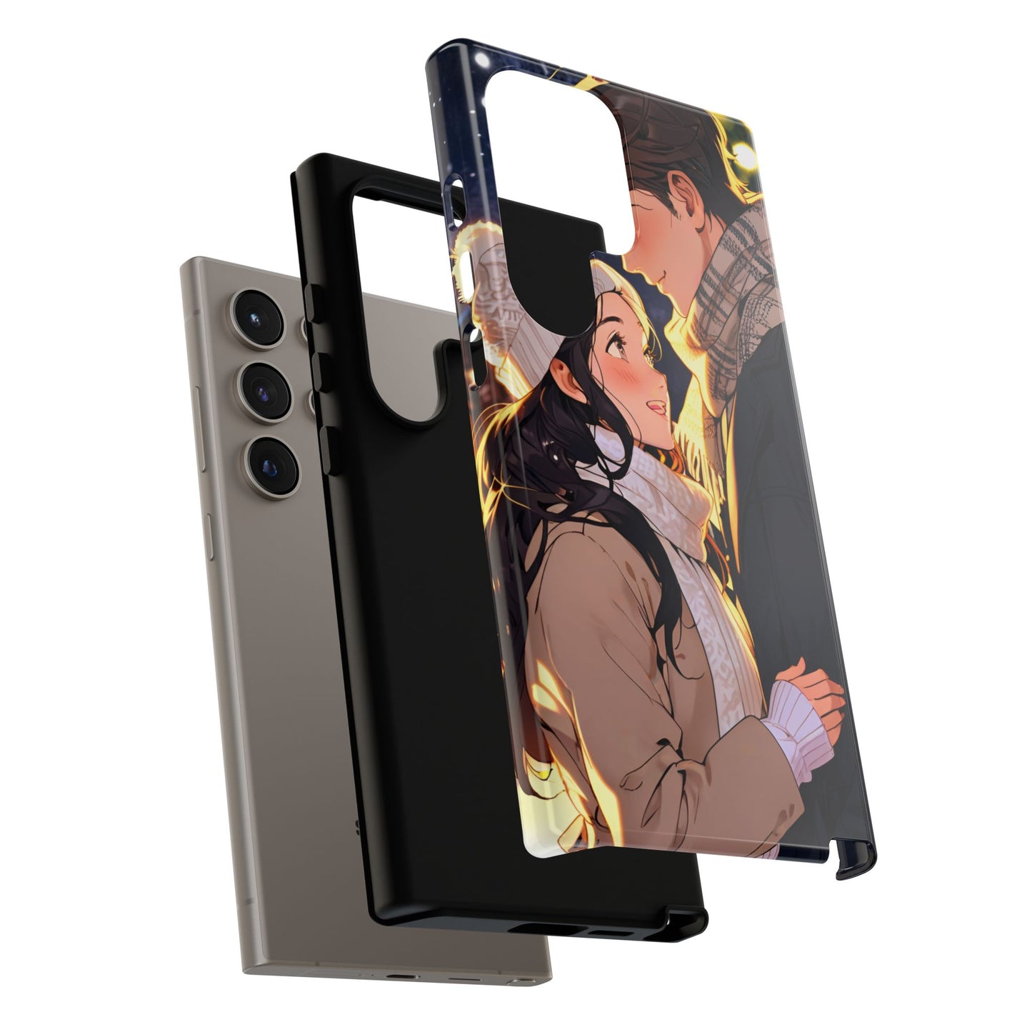 Trendy Custom Couple Phone Cover ( Tough Cases )