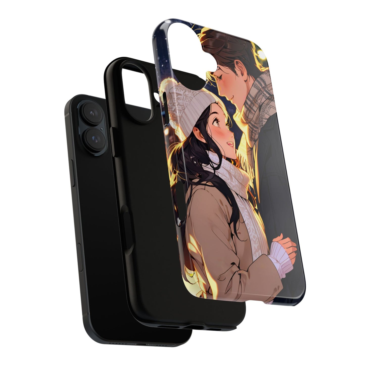 Trendy Custom Couple Phone Cover ( Tough Cases )