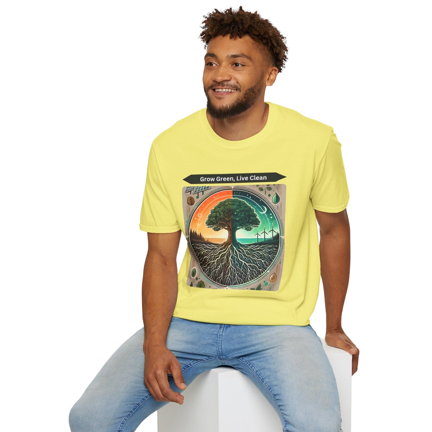 Trendy Unisex Graphic T-Shirt- Nature-Inspired Design