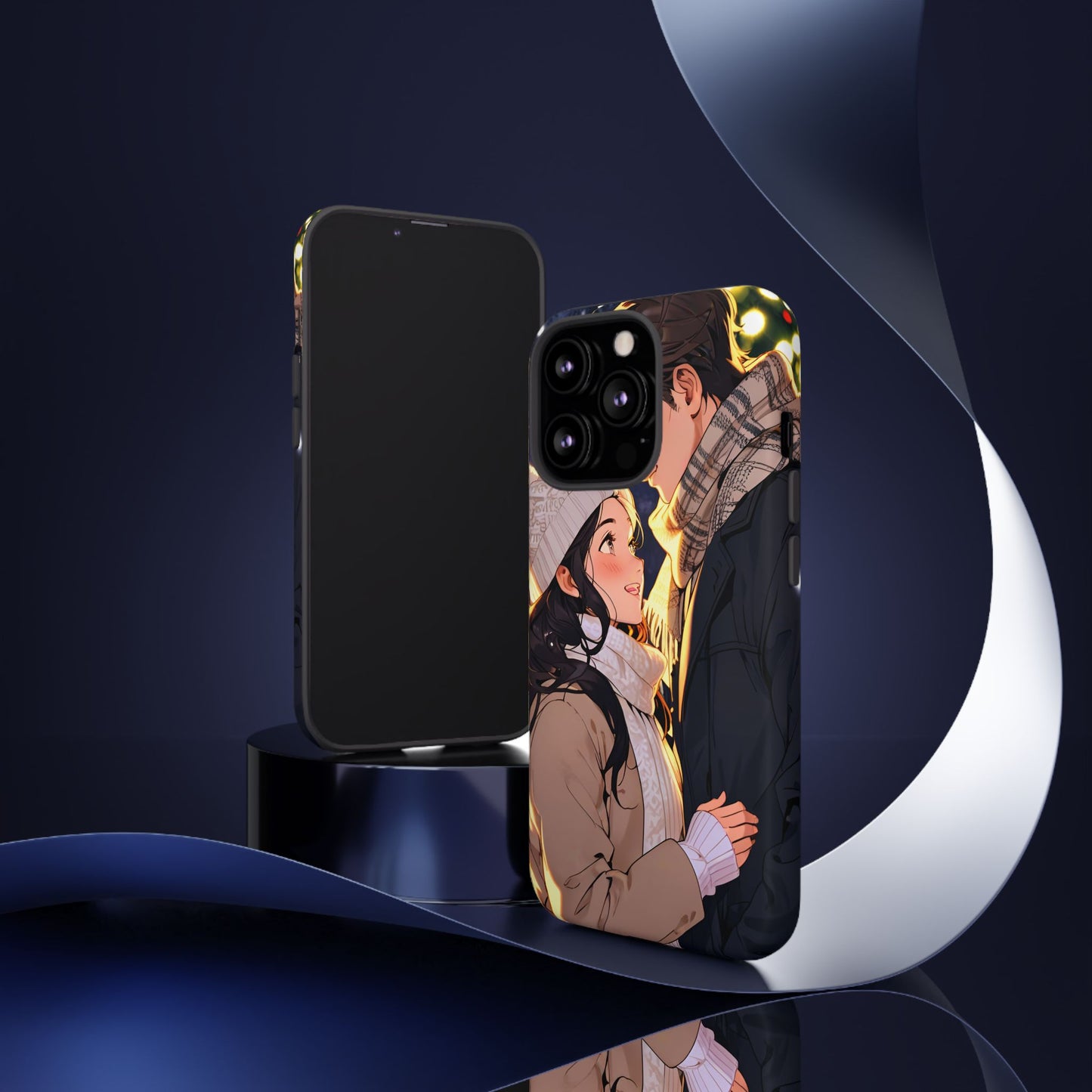 Trendy Custom Couple Phone Cover ( Tough Cases )