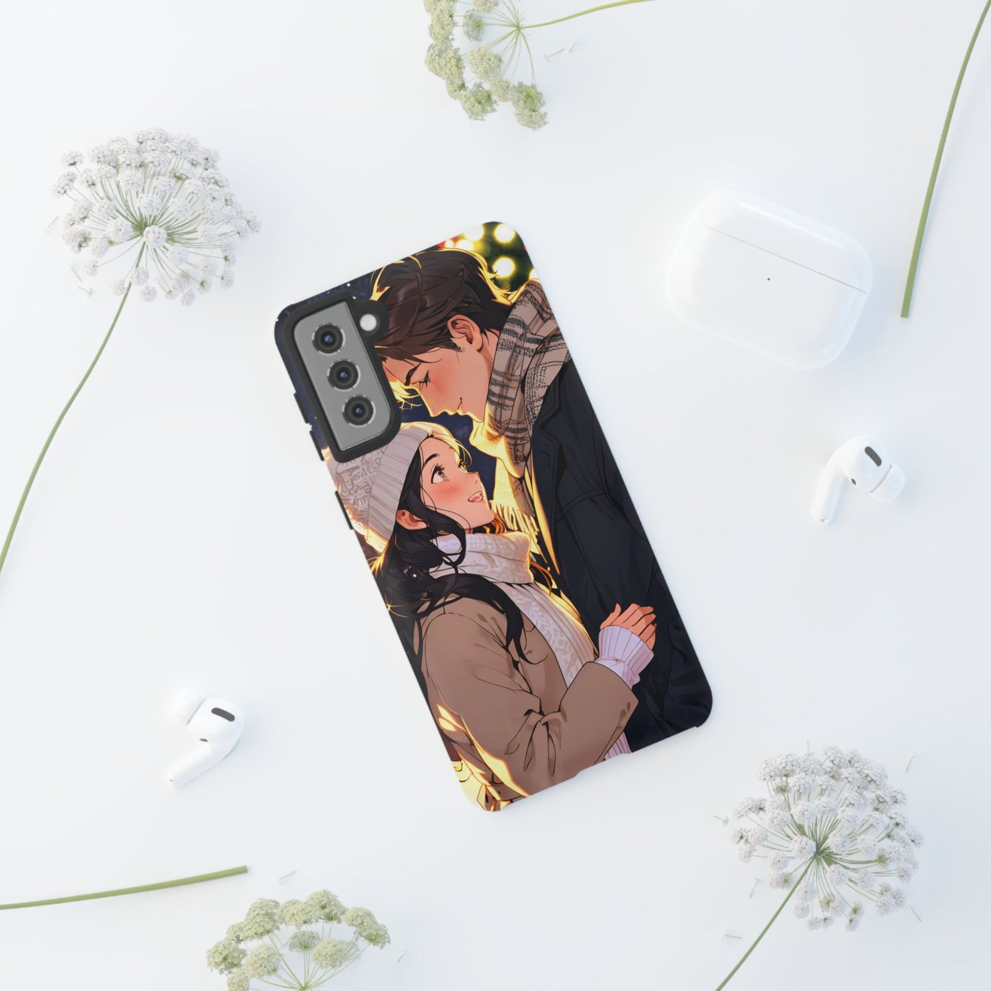 Trendy Custom Couple Phone Cover ( Tough Cases )