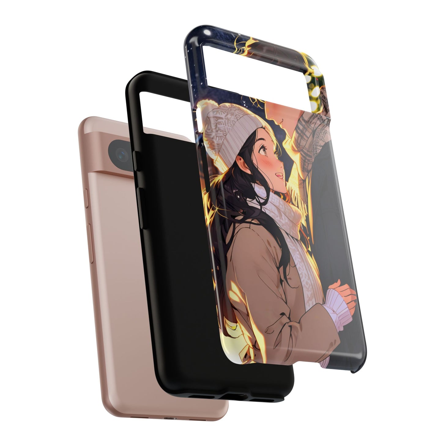 Trendy Custom Couple Phone Cover ( Tough Cases )