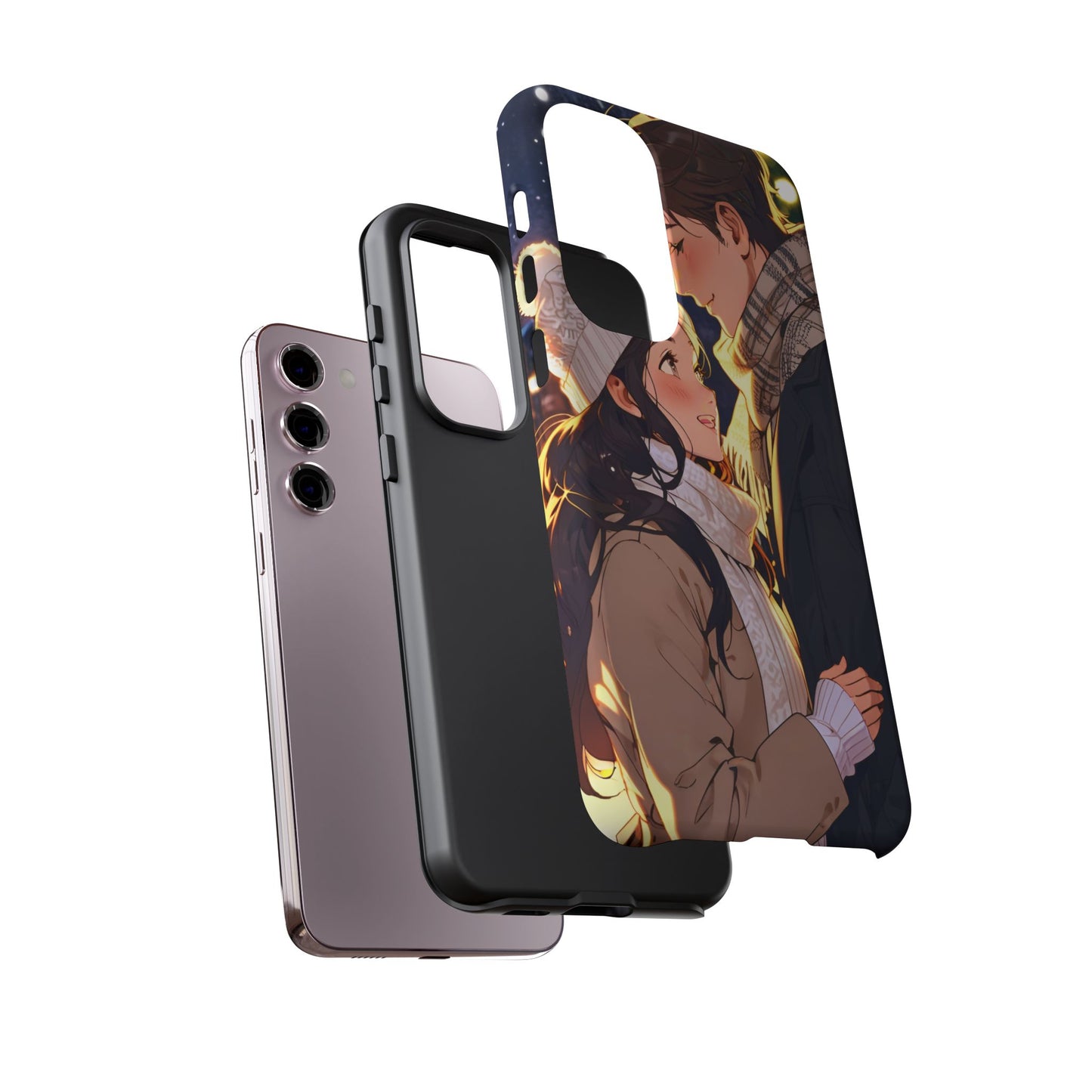 Trendy Custom Couple Phone Cover ( Tough Cases )