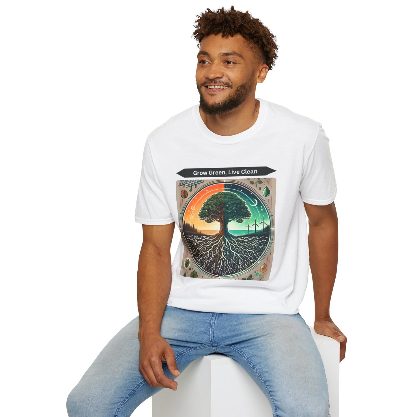 Trendy Unisex Graphic T-Shirt- Nature-Inspired Design