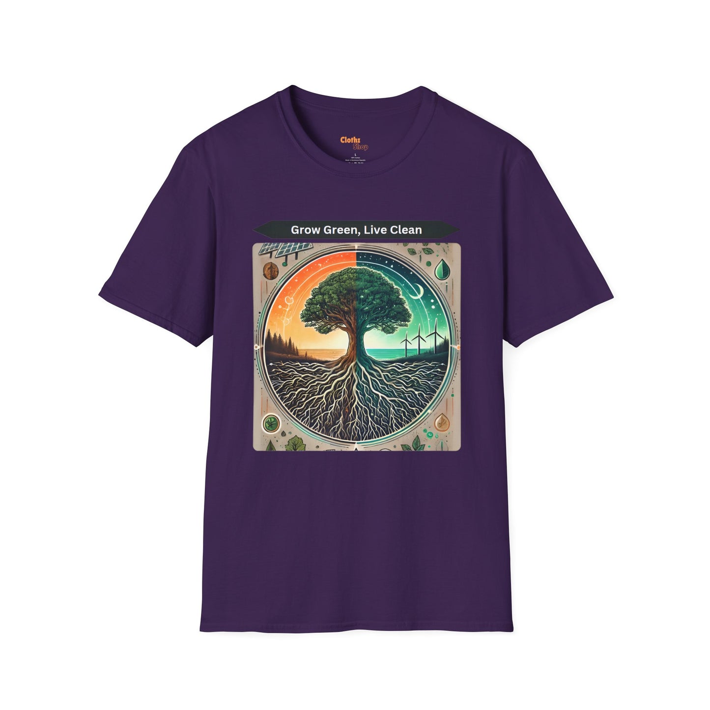 Trendy Unisex Graphic T-Shirt- Nature-Inspired Design