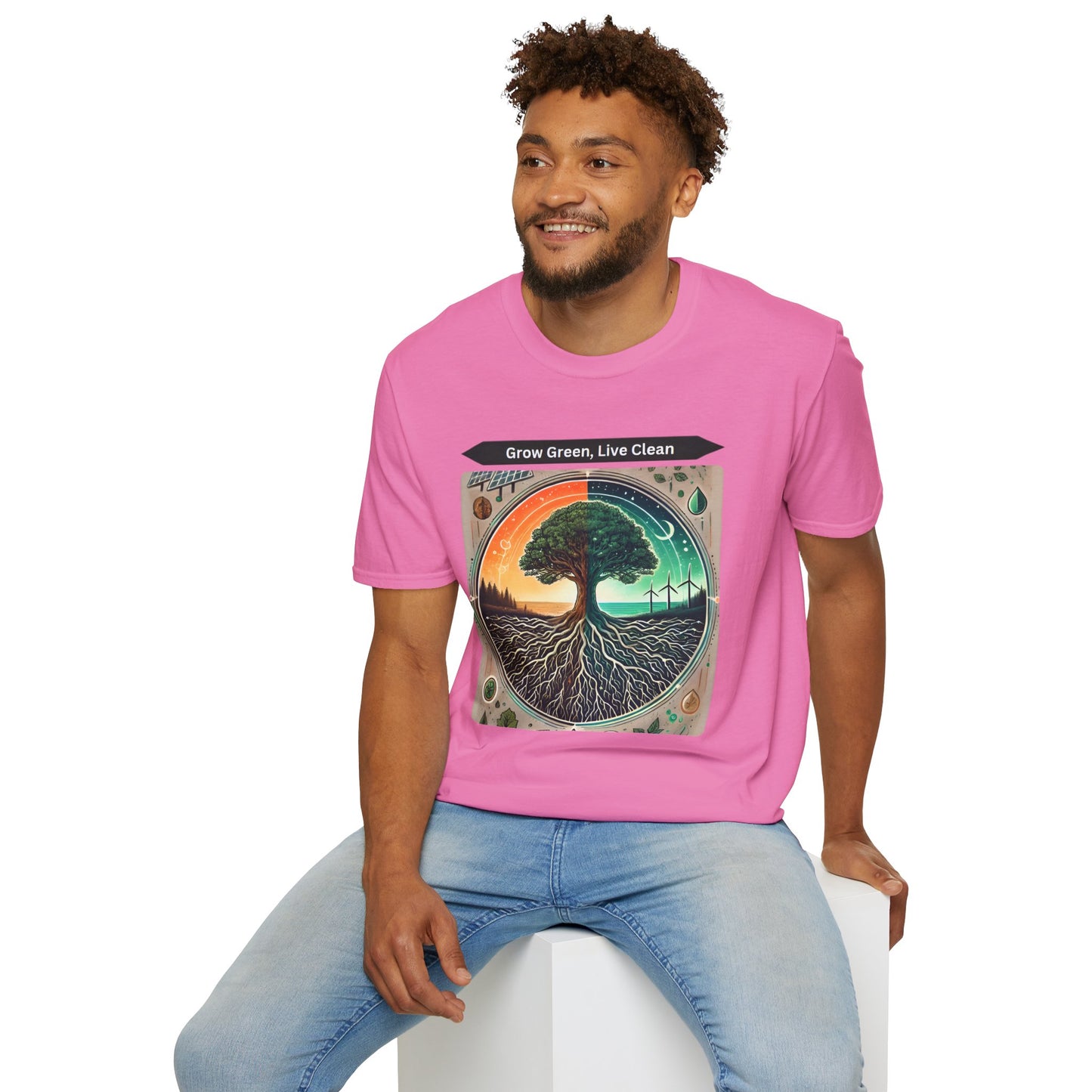 Trendy Unisex Graphic T-Shirt- Nature-Inspired Design