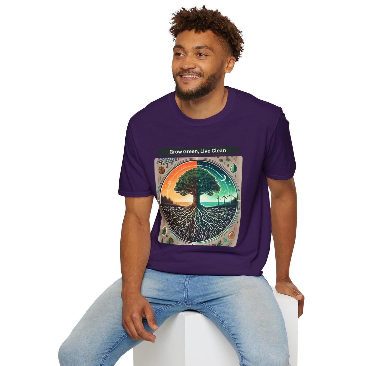 Trendy Unisex Graphic T-Shirt- Nature-Inspired Design