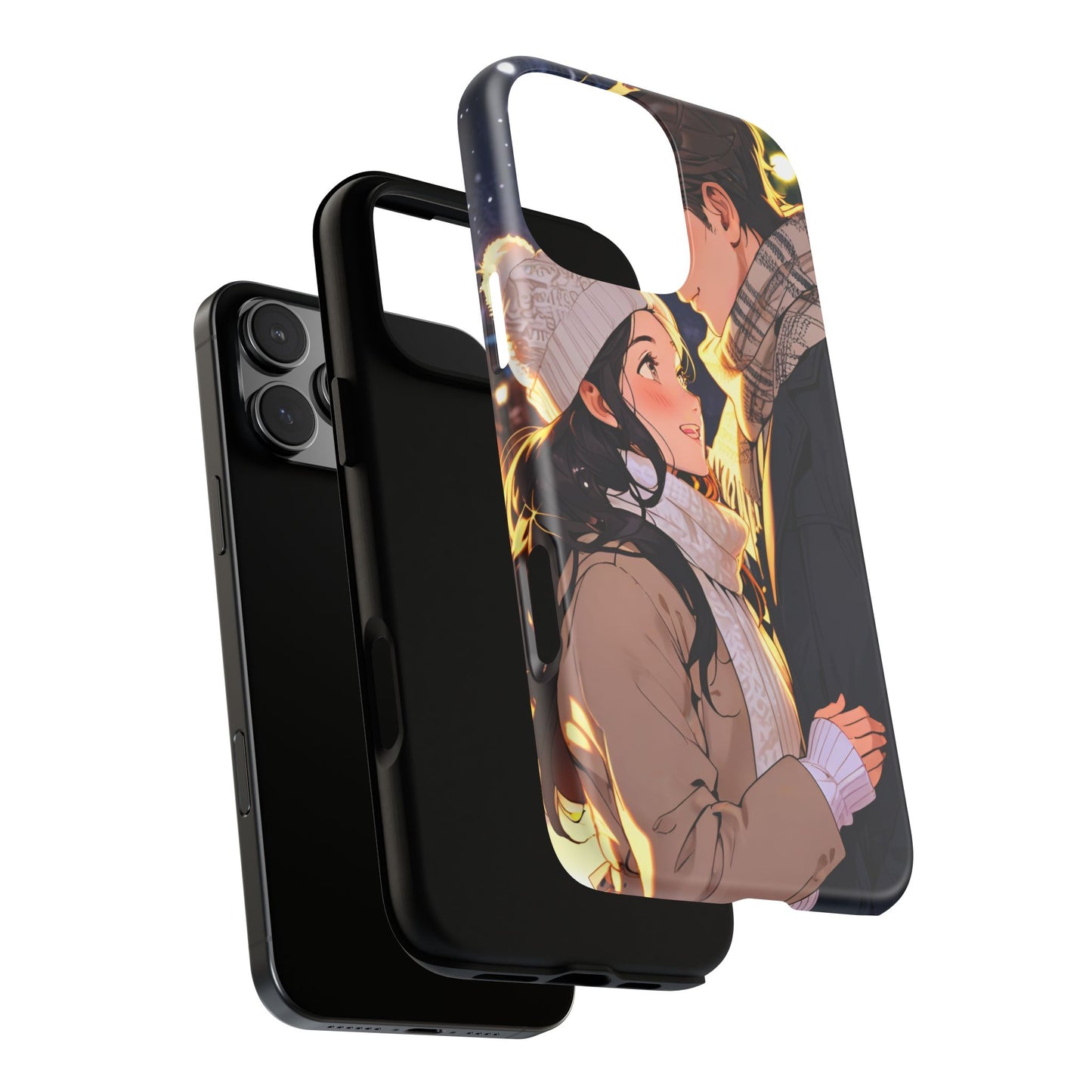 Trendy Custom Couple Phone Cover ( Tough Cases )