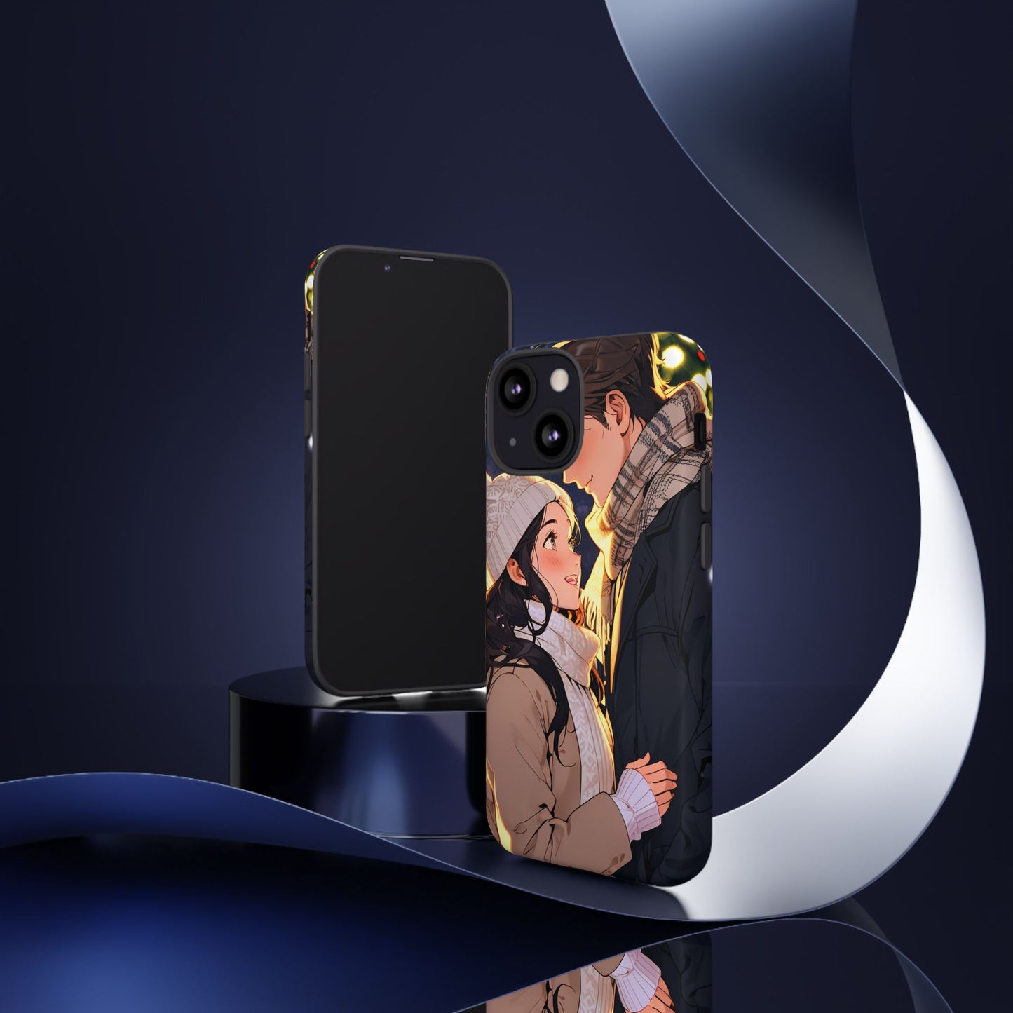 Trendy Custom Couple Phone Cover ( Tough Cases )