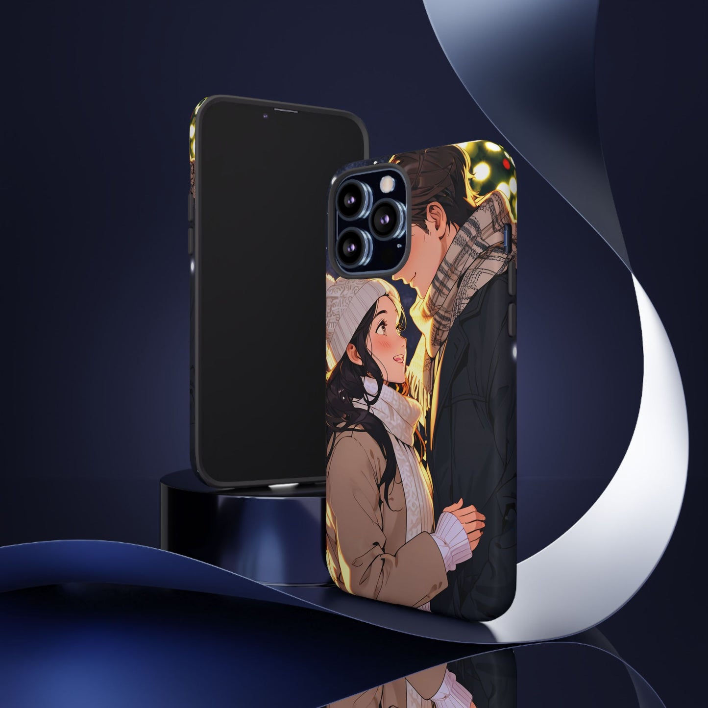 Trendy Custom Couple Phone Cover ( Tough Cases )