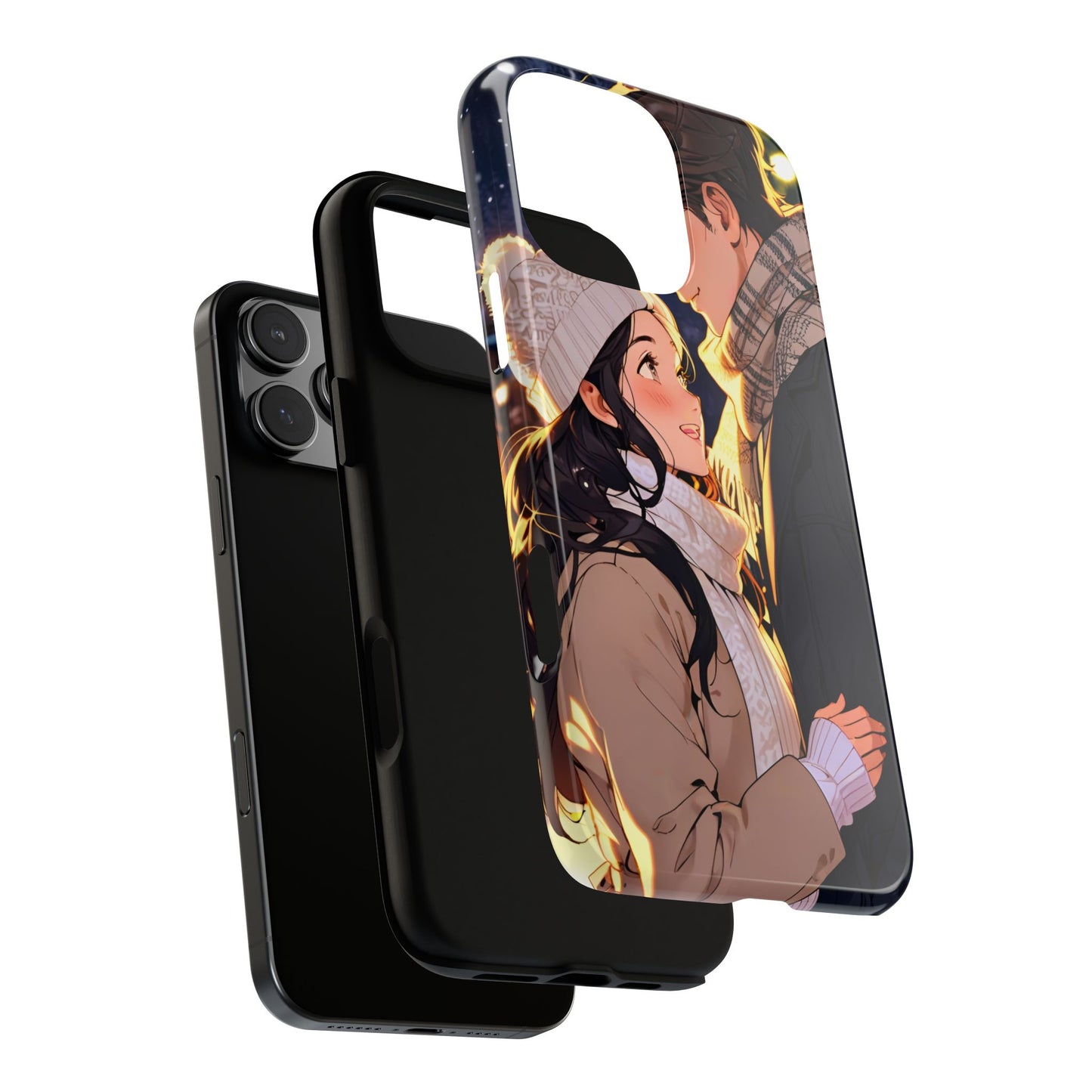 Trendy Custom Couple Phone Cover ( Tough Cases )