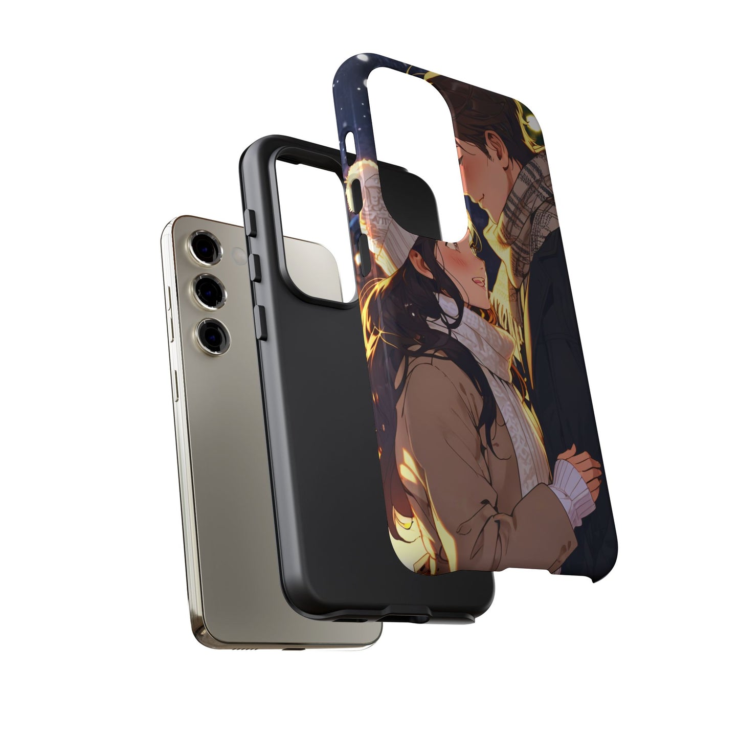 Trendy Custom Couple Phone Cover ( Tough Cases )