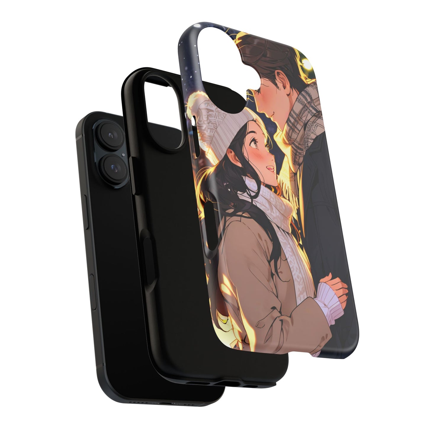 Trendy Custom Couple Phone Cover ( Tough Cases )