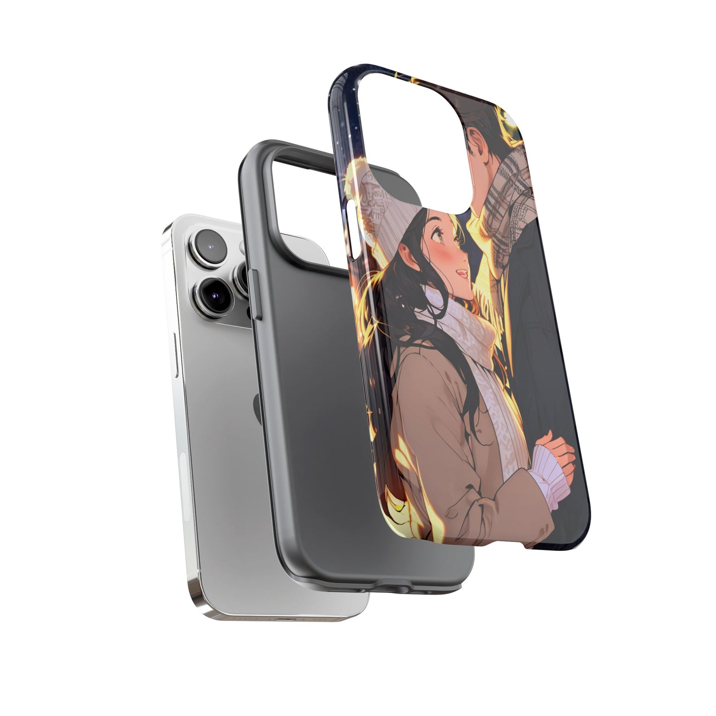 Trendy Custom Couple Phone Cover ( Tough Cases )