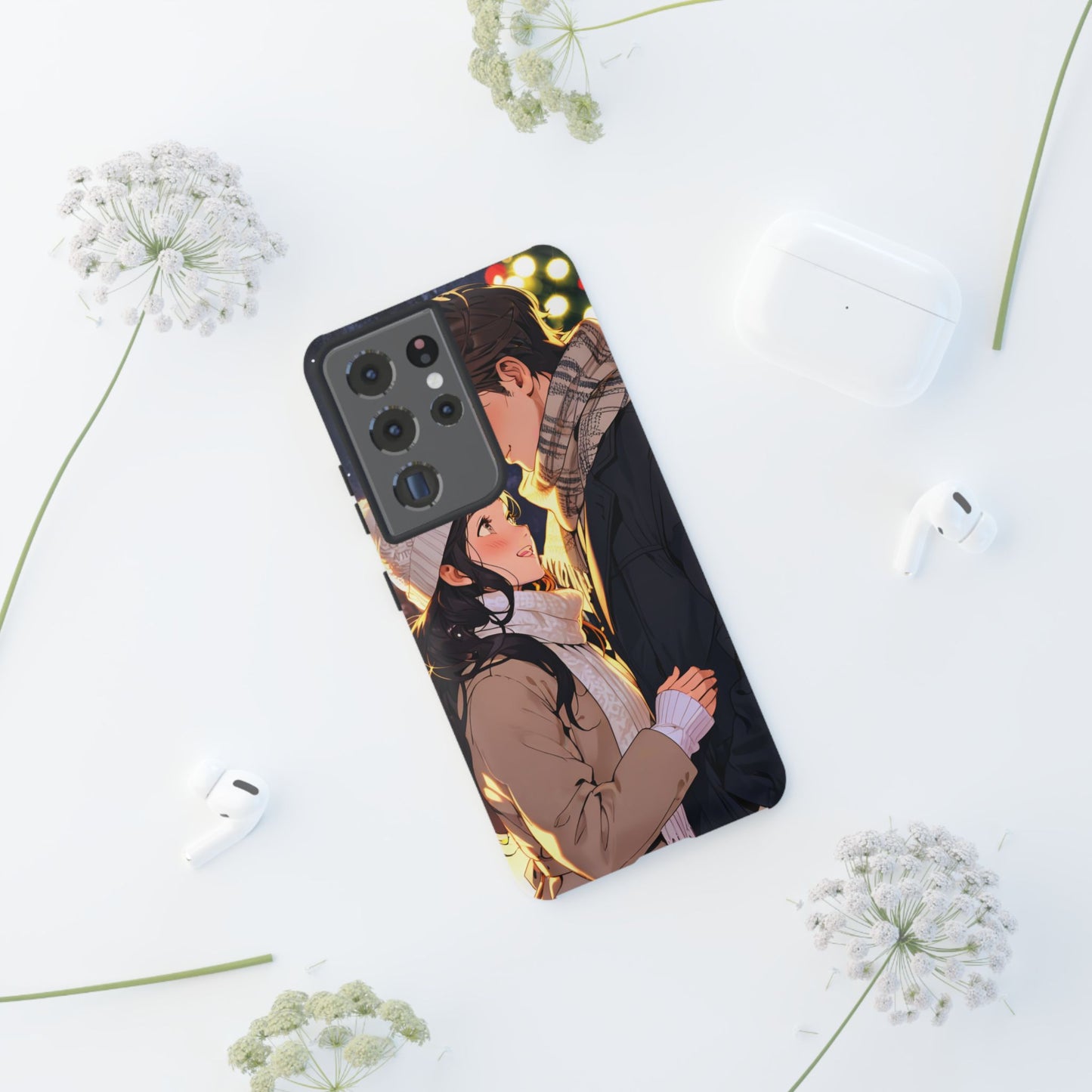 Trendy Custom Couple Phone Cover ( Tough Cases )