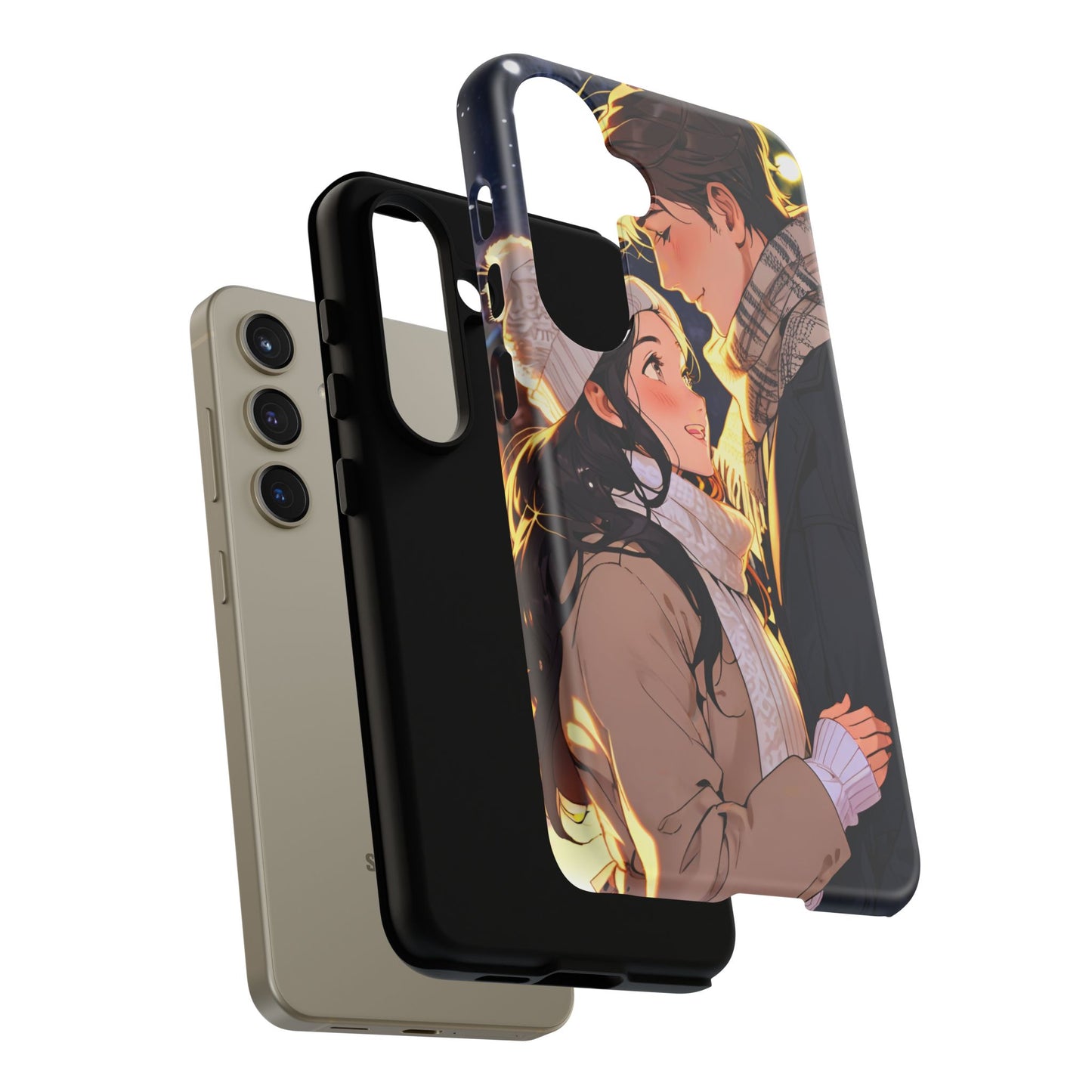 Trendy Custom Couple Phone Cover ( Tough Cases )