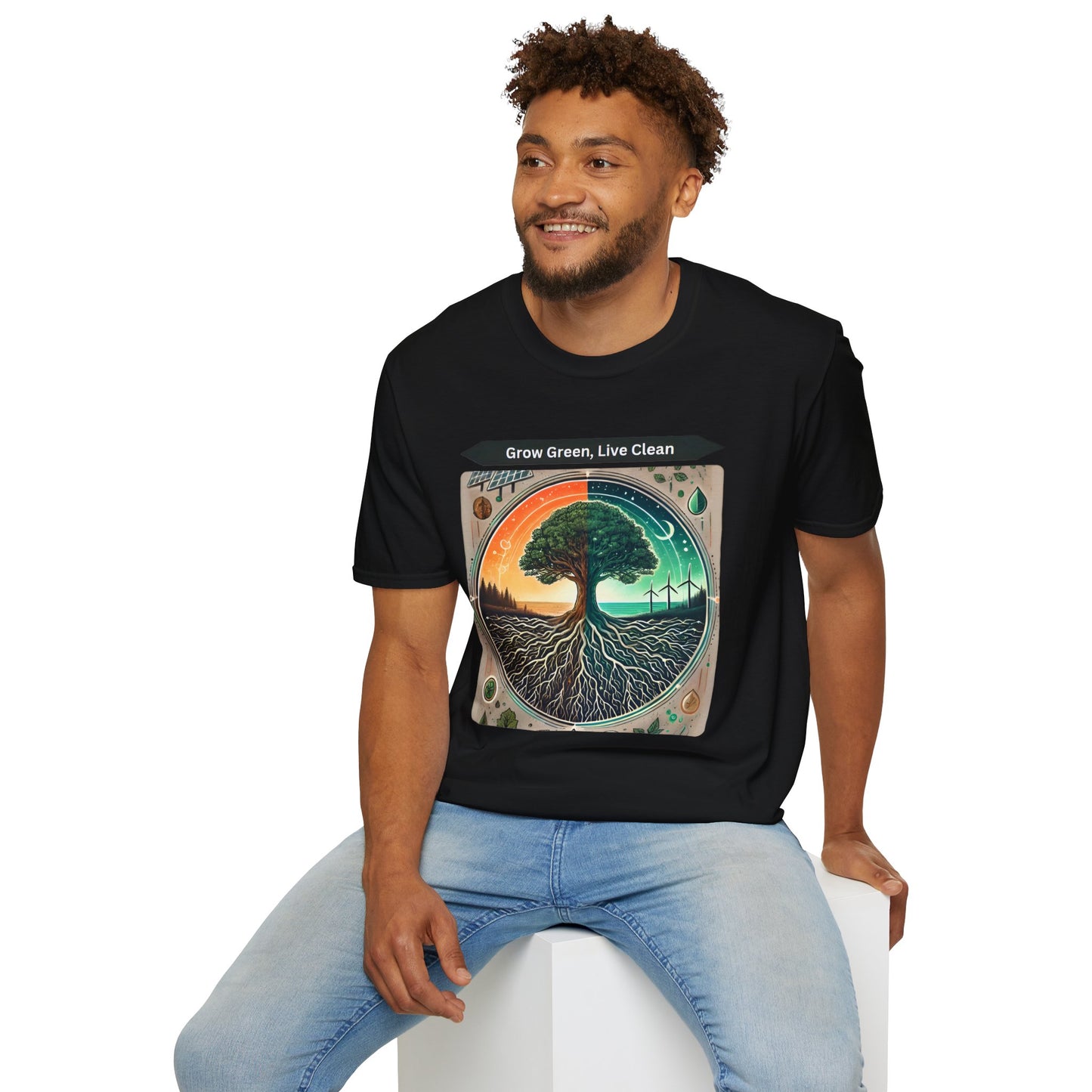 Trendy Unisex Graphic T-Shirt- Nature-Inspired Design