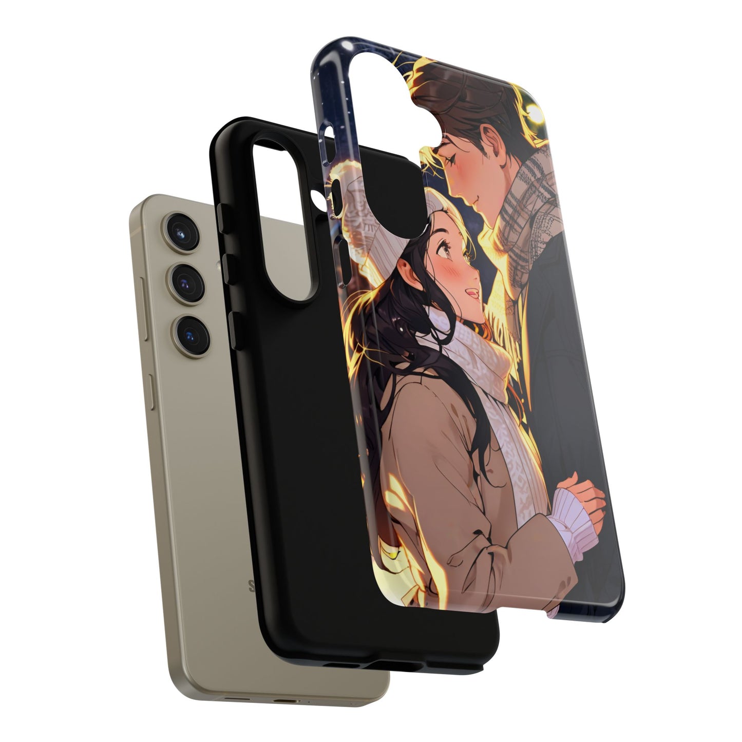 Trendy Custom Couple Phone Cover ( Tough Cases )