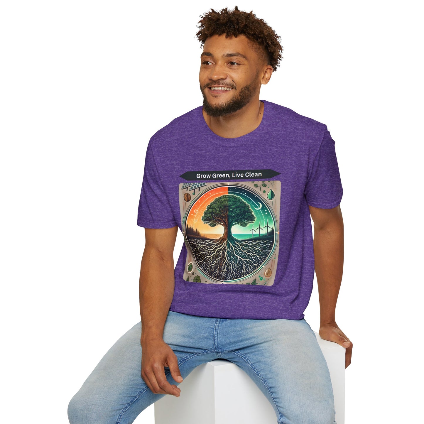 Trendy Unisex Graphic T-Shirt- Nature-Inspired Design