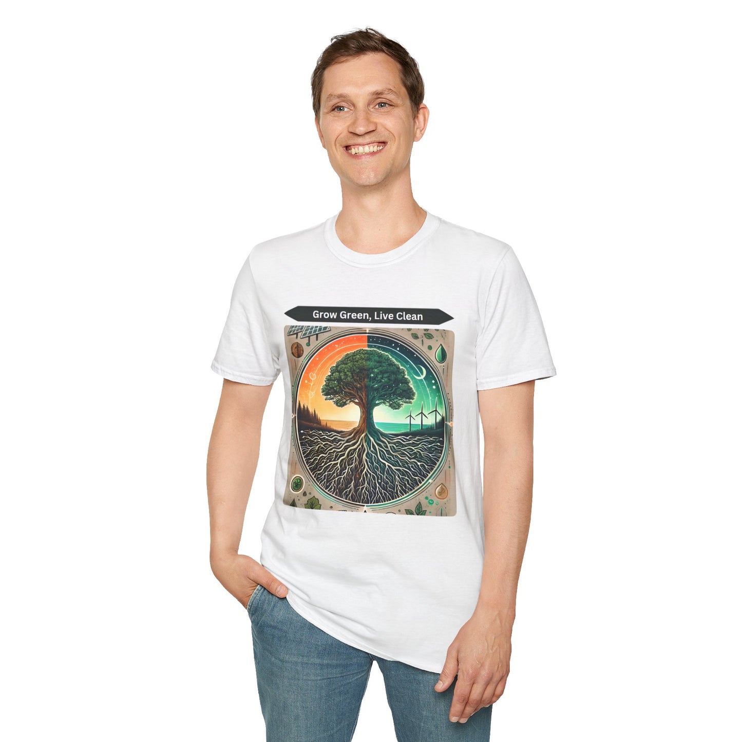 Trendy Unisex Graphic T-Shirt- Nature-Inspired Design