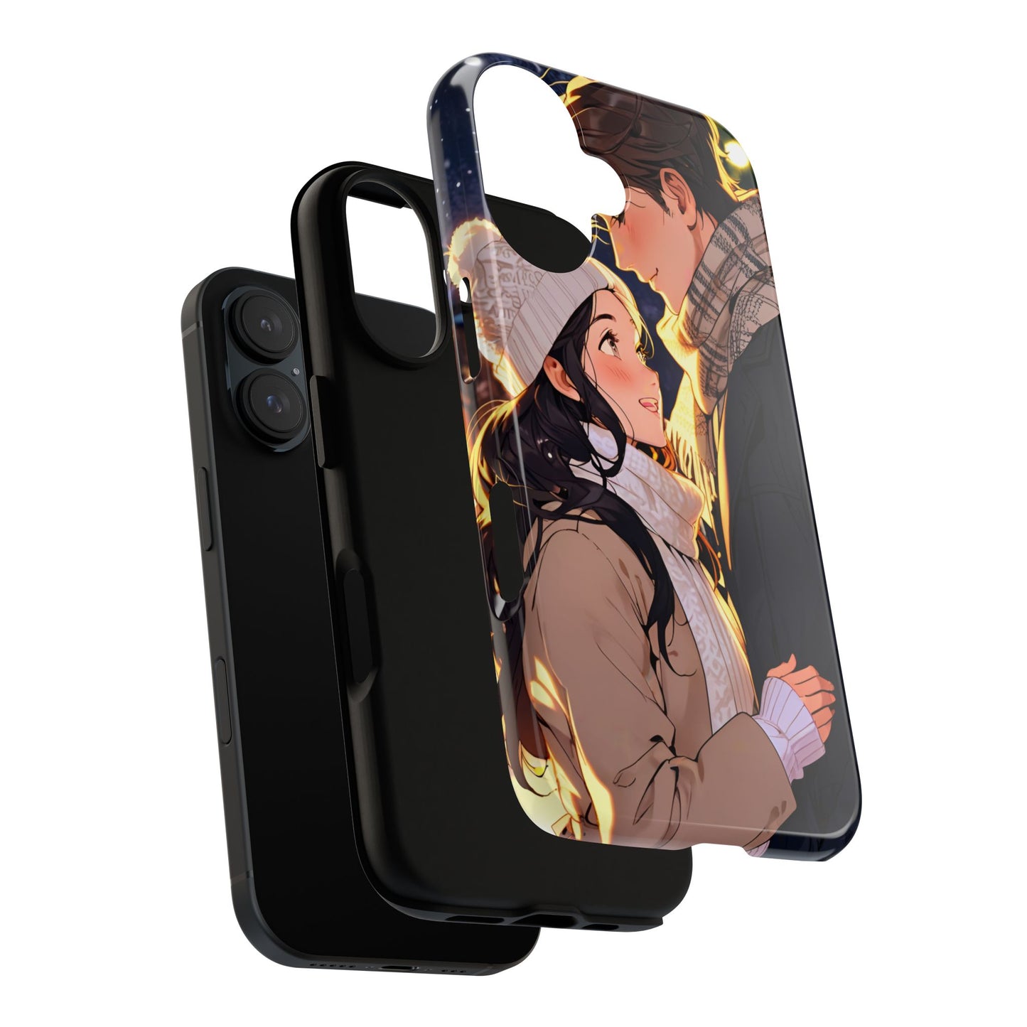 Trendy Custom Couple Phone Cover ( Tough Cases )