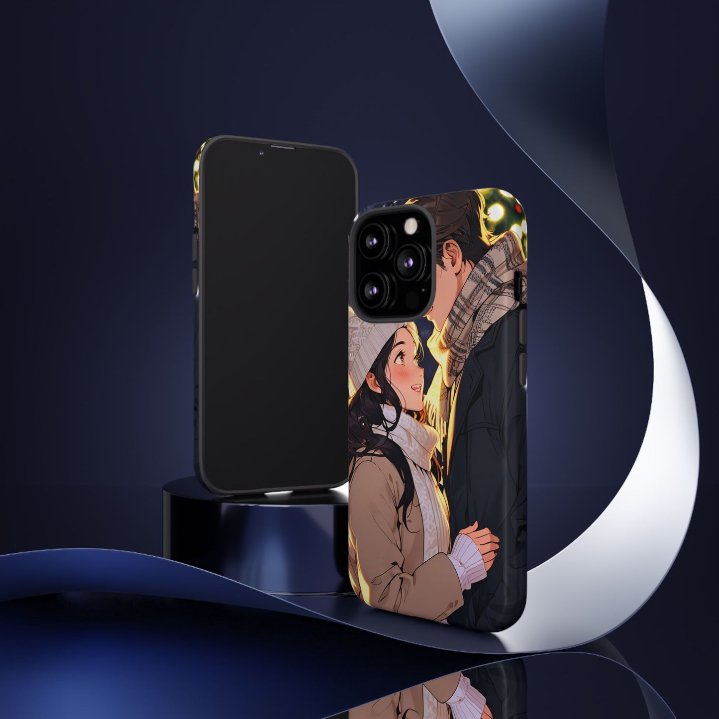 Trendy Custom Couple Phone Cover ( Tough Cases )