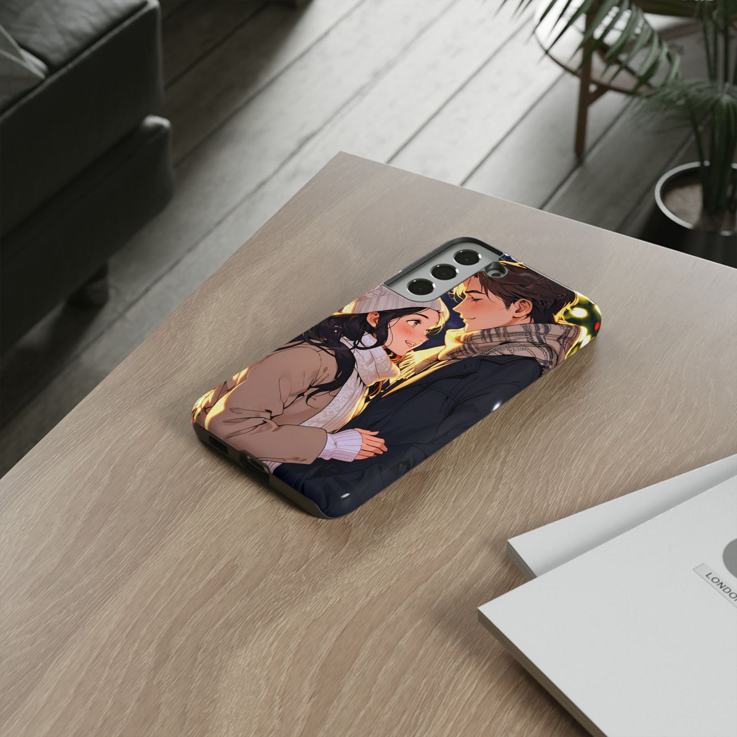 Trendy Custom Couple Phone Cover ( Tough Cases )