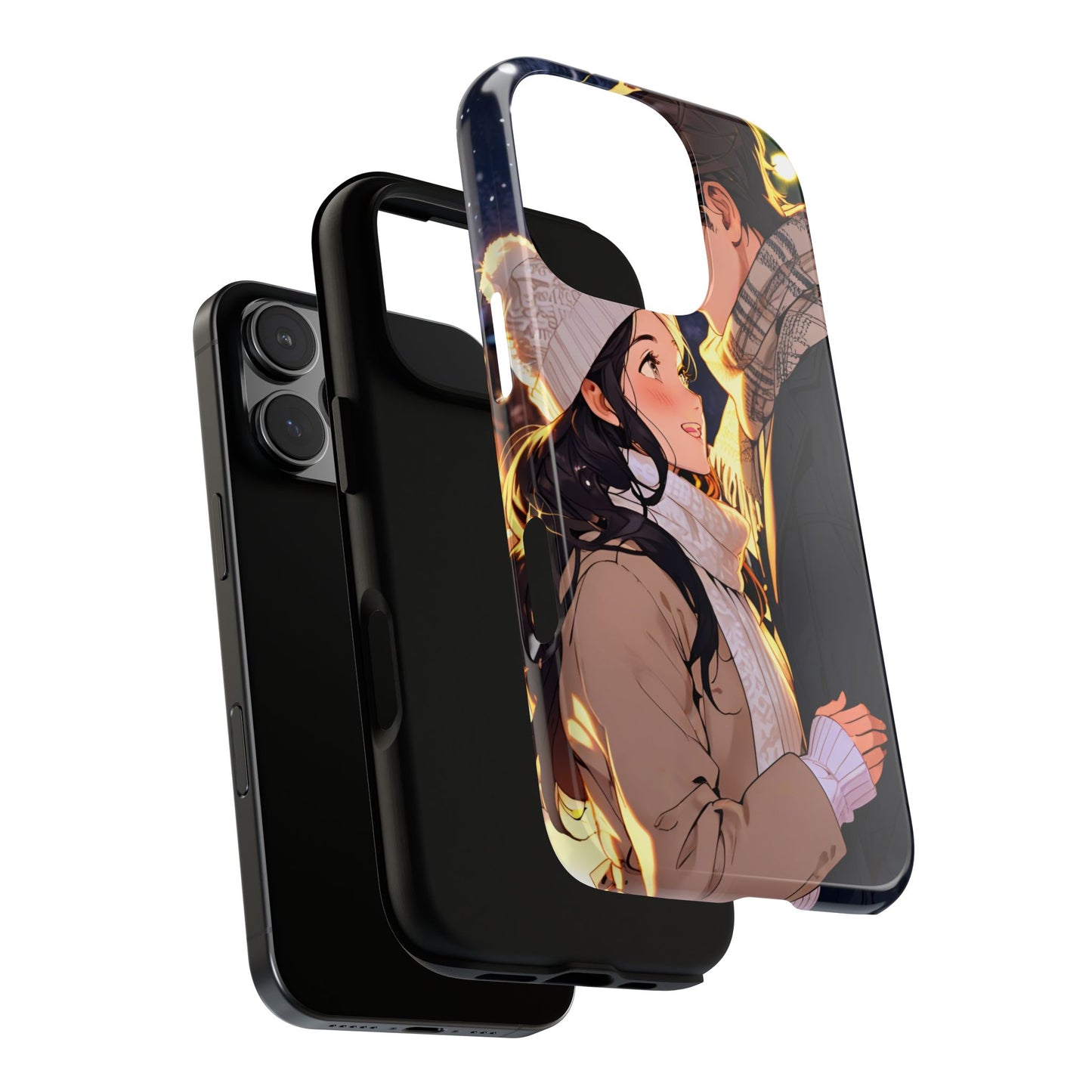 Trendy Custom Couple Phone Cover ( Tough Cases )