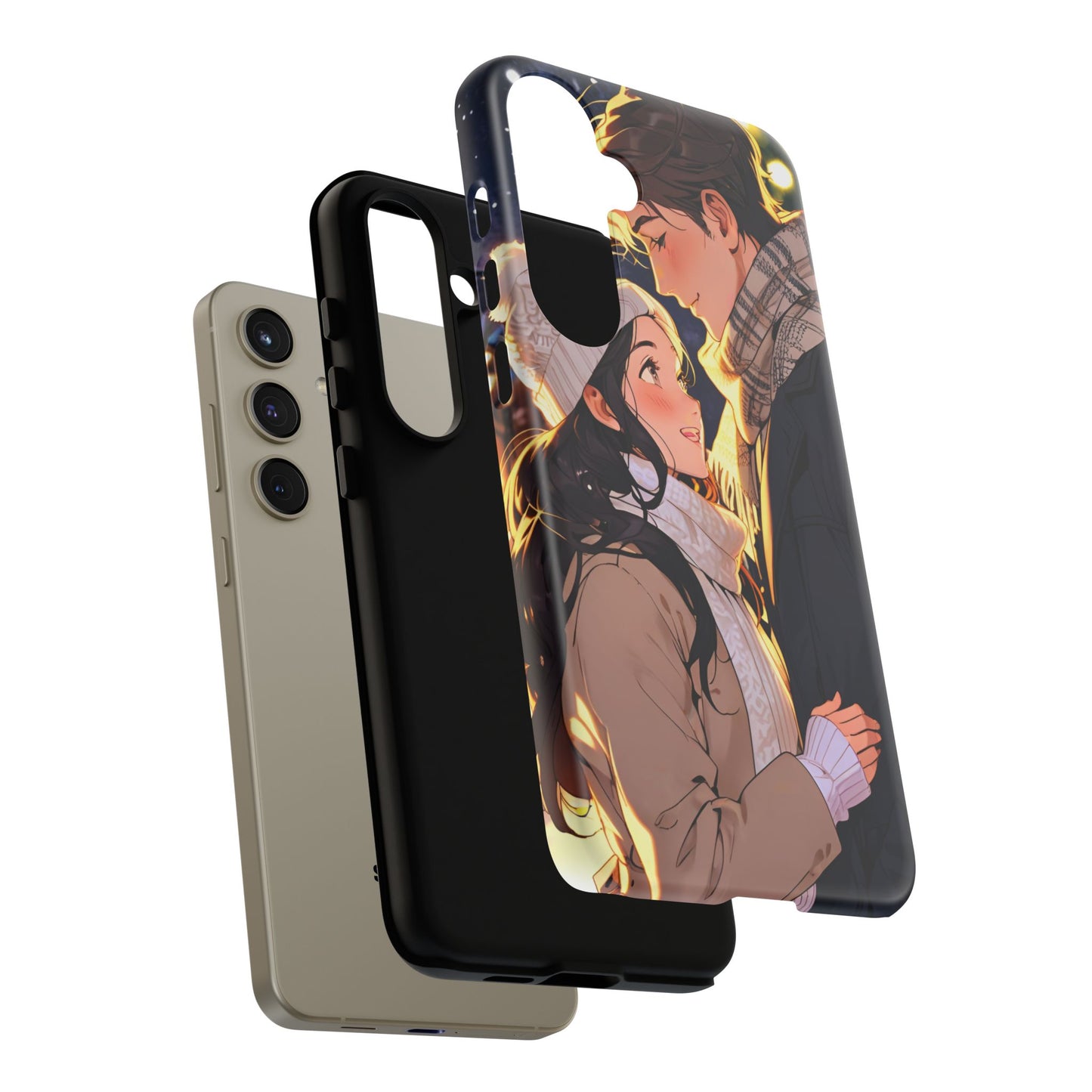 Trendy Custom Couple Phone Cover ( Tough Cases )