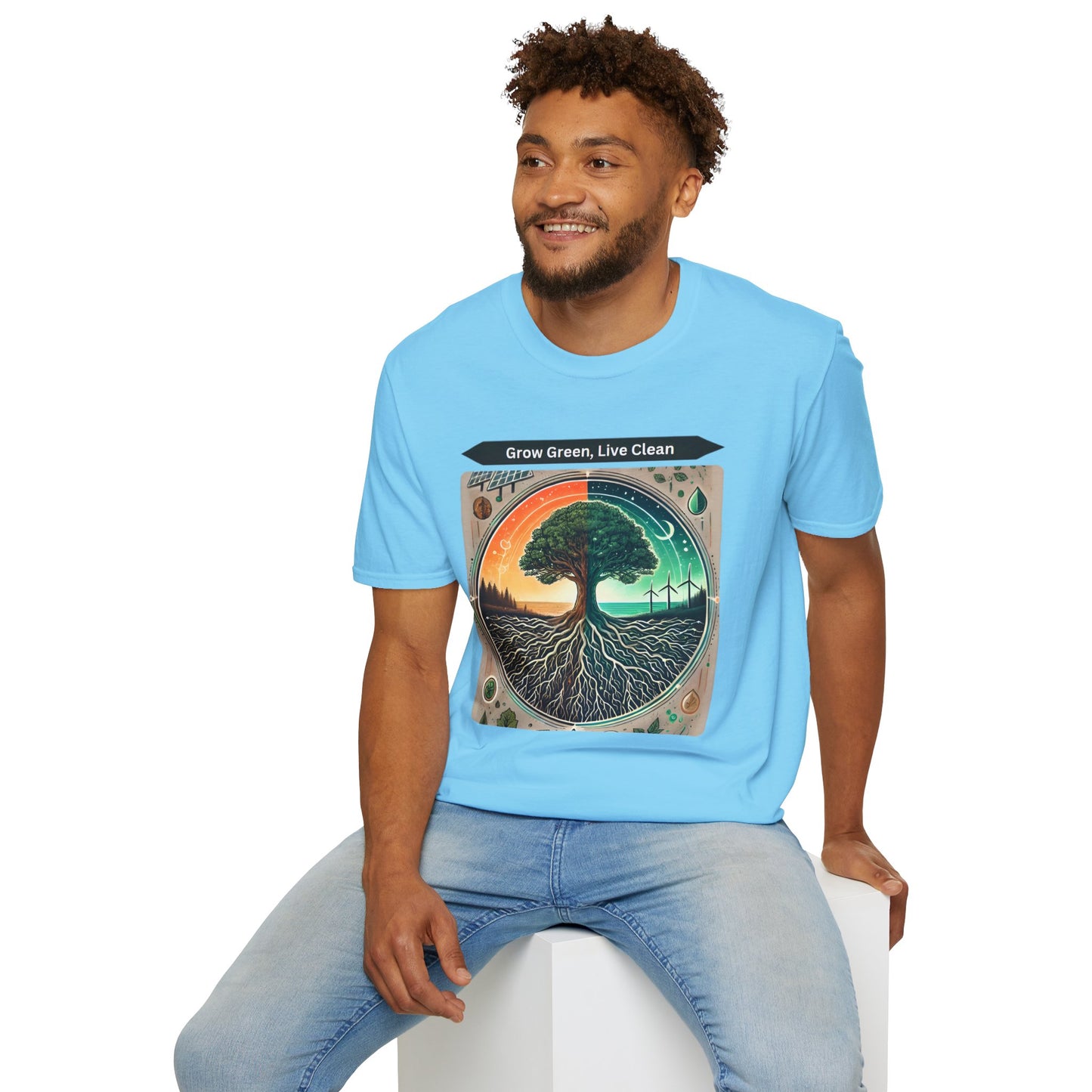 Trendy Unisex Graphic T-Shirt- Nature-Inspired Design