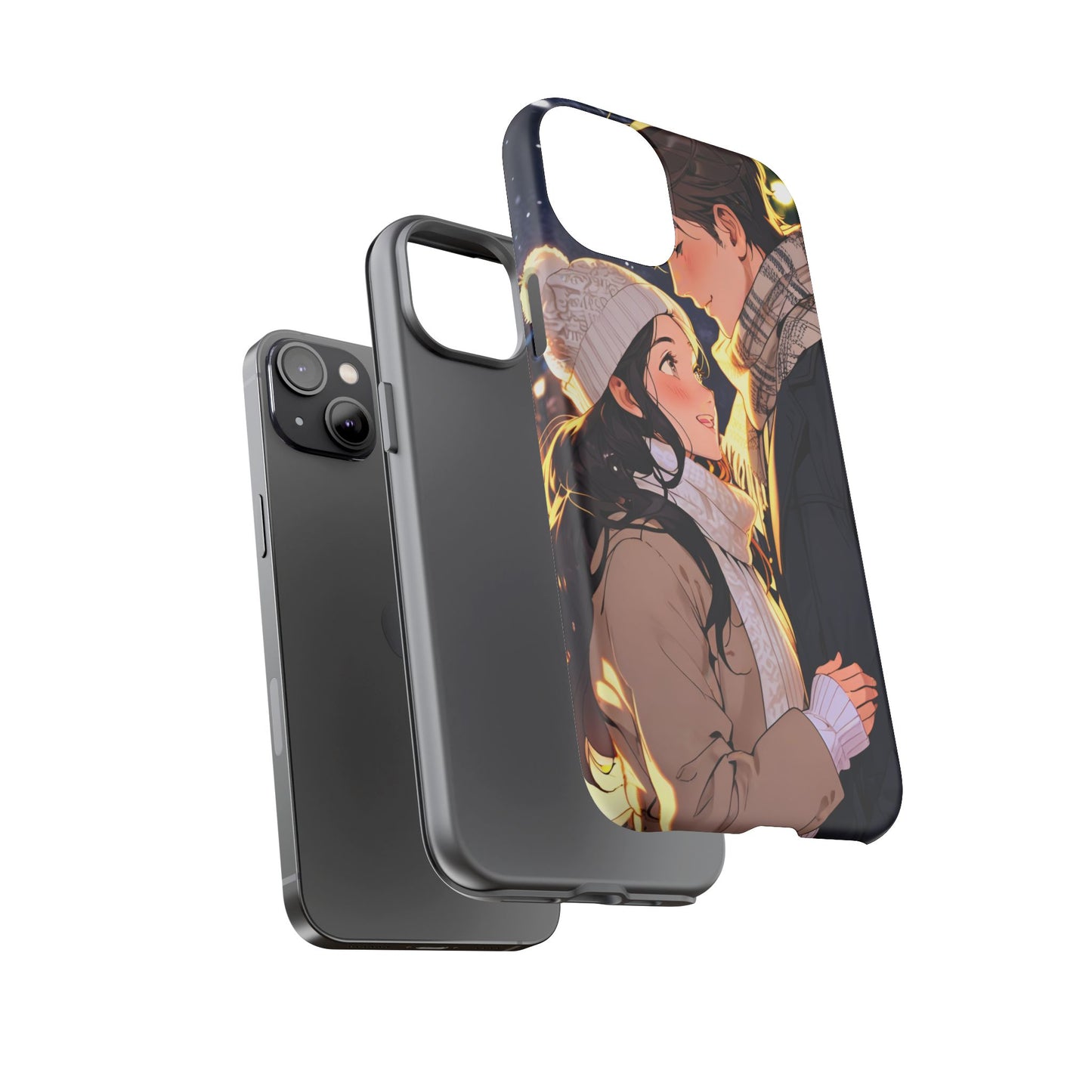 Trendy Custom Couple Phone Cover ( Tough Cases )