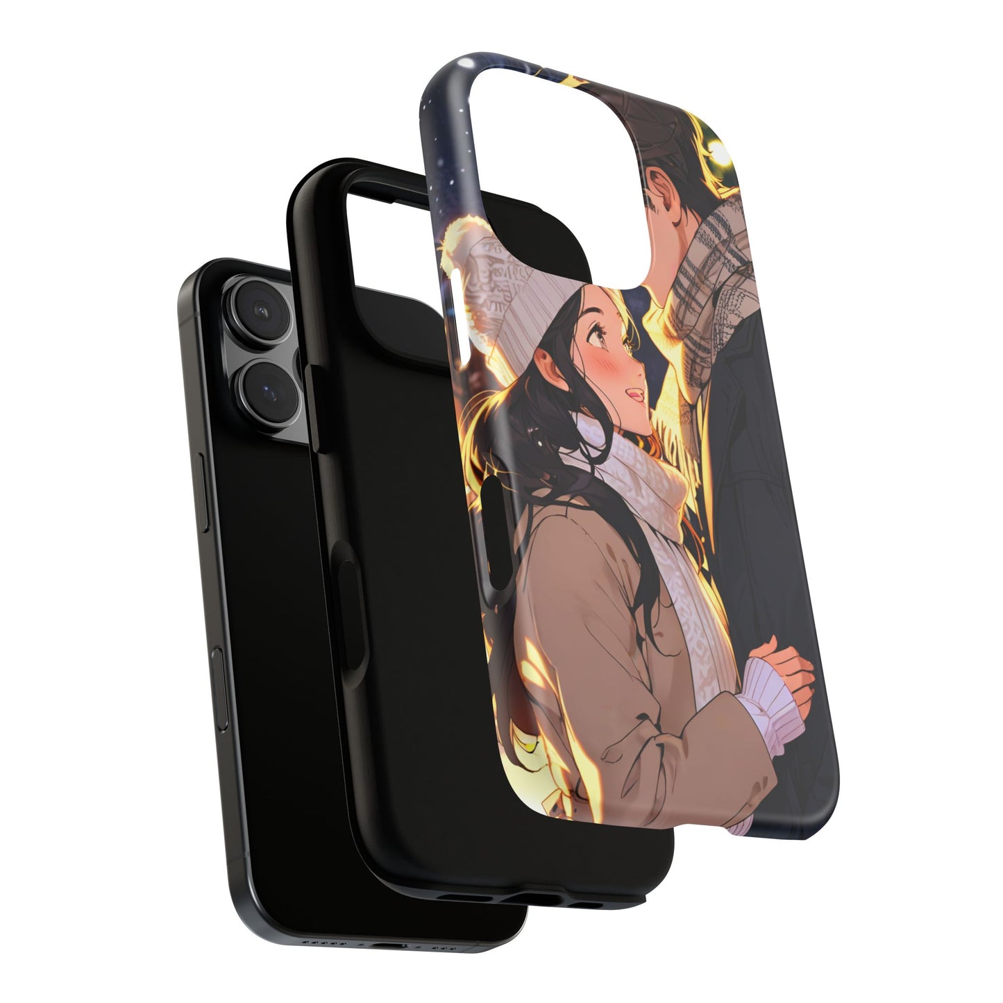 Trendy Custom Couple Phone Cover ( Tough Cases )