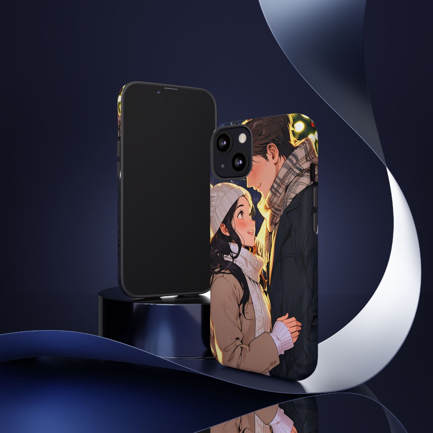 Trendy Custom Couple Phone Cover ( Tough Cases )