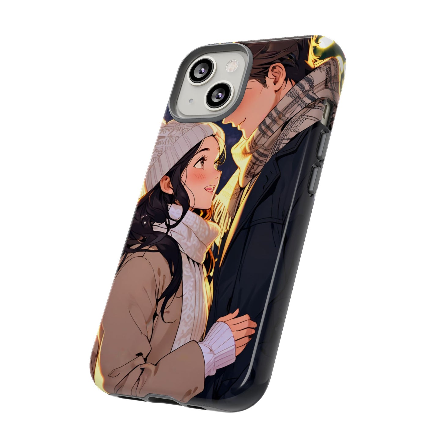 Trendy Custom Couple Phone Cover ( Tough Cases )