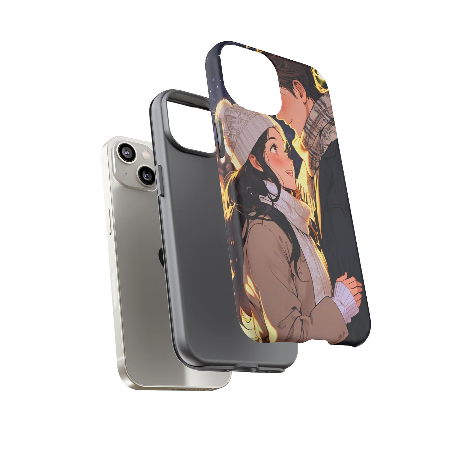 Trendy Custom Couple Phone Cover ( Tough Cases )